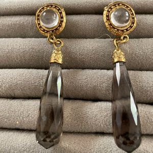 B Italy Smokey Quartz Earrings